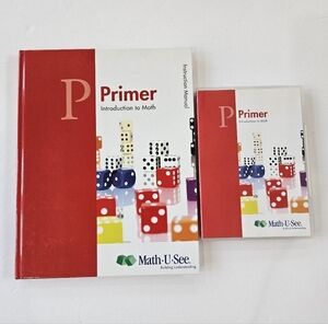 Math-U-See Primer Hard Cover Teachers Manual and DVD, Good Used Condition